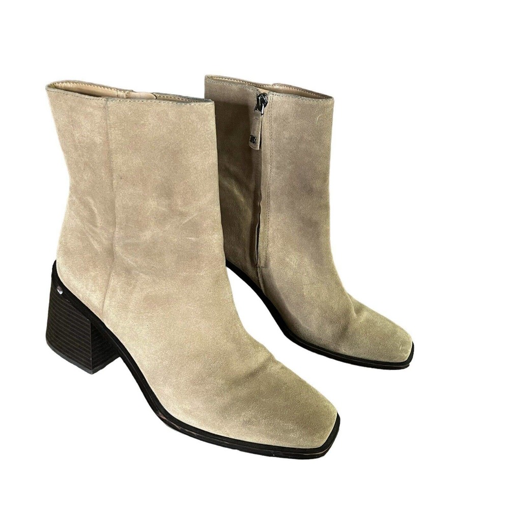 Sam Edelman Beige Suede Ankle Boots